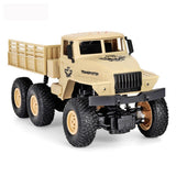 2.4ghz 4ch Remote Control Dongfeng 7 Six-wheeled Armor Truck Toy - Yellow