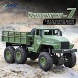 2.4ghz 4ch Remote Control Dongfeng 7 Six-wheeled Armor Truck Toy - Yellow