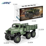 2.4ghz 4ch Remote Control Dongfeng 7 Six-wheeled Armor Truck Toy - Yellow - Top-Down View