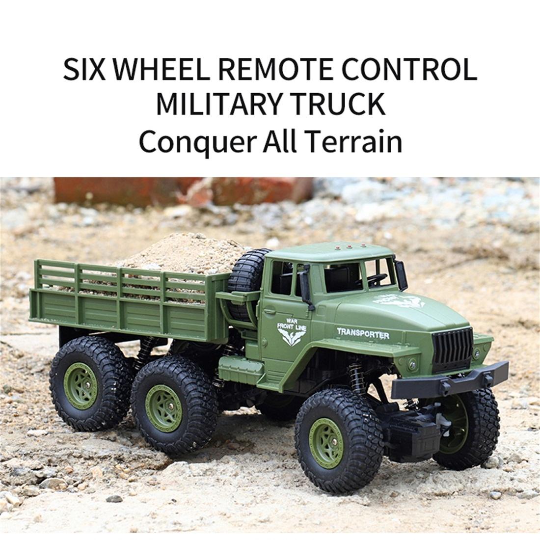 2.4ghz 4ch Remote Control Dongfeng 7 Six-wheeled Armor Truck Toy - Yellow