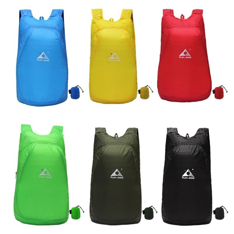 Ultralight Foldable Anti Splash Bag For Outdoor Climbing 20L Capacity Max Load 15Kg - Yellow