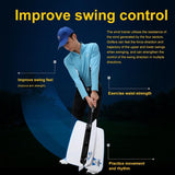 Improve Golf Swing with Wind Resistance Trainer - Yellow - Rear View