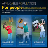 Improve Golf Swing with Wind Resistance Trainer - Yellow - Low Angle