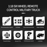 2.4ghz 4ch Rc Dongfeng 8 Six-wheeled Armor Truck Toy - Yellow