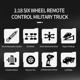 2.4ghz 4ch Rc Dongfeng 8 Six-wheeled Armor Truck Toy - Yellow - Close-Up Angle