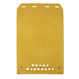 2 Pcs Premium Heavy Duty Molded Splash Mud Flaps Auto Front And Rear Fender Guard Small Size Random Pattern Delivery - Yellow - Top-Down View