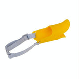 Cute Duck Mouth Shape Silicone Muzzle For Pet Dog - Size S Yellow - Front View