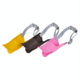 Cute Duck Mouth Shape Silicone Muzzle For Pet Dog - Size S Yellow - Top-Down View