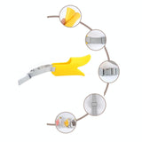 Cute Duck Mouth Shape Silicone Muzzle For Pet Dog - Size S Yellow - Low Angle