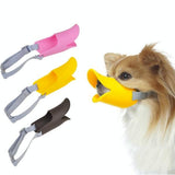 Cute Duck Mouth Shape Silicone Muzzle For Pet Dog - Size S Yellow - Extra Image