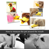 Cute Duck Mouth Shape Silicone Muzzle For Pet Dog - Size S Yellow - Extra Image