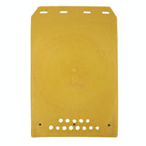 Premium Heavy Duty Molded Splash Front And Rear Mud Flaps Fender Guard Medium Size Random Pattern Delivery - Yellow - Side View