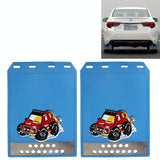 Premium Heavy Duty Molded Splash Front And Rear Mud Flaps Fender Guard Medium Size Random Pattern Delivery - Yellow - Extra Image