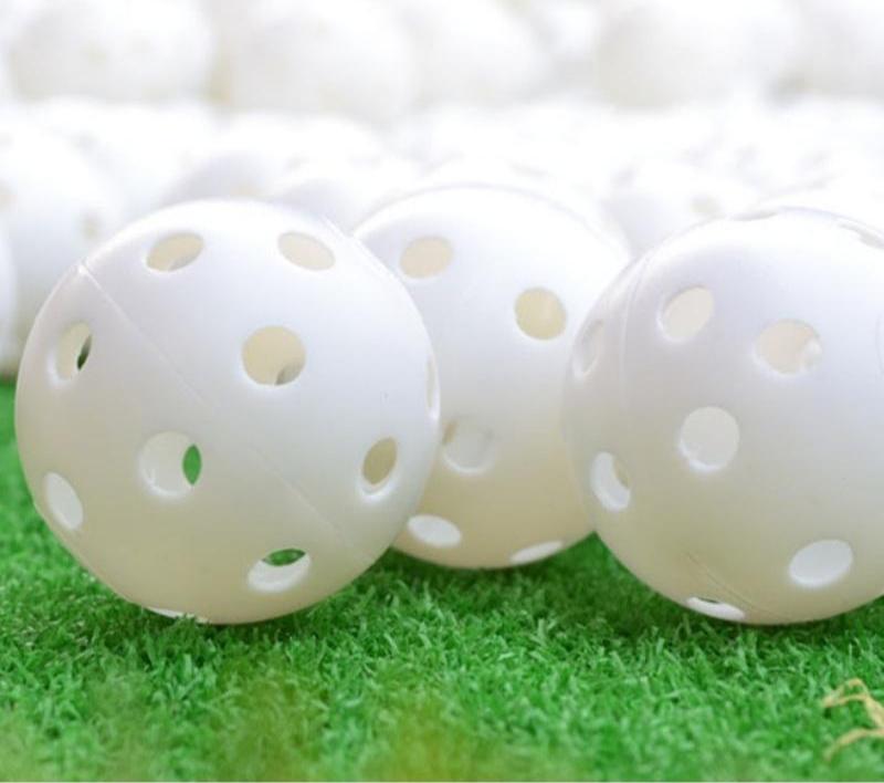 10-piece Indoor Golf Exercise Hollow Balls - Available - Yellow