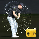 Versatile Golf Impact Trainer - Waterproof 26x44cm - Yellow - Low Angle