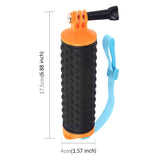 Buoyant Floating Handle Grip for Gopro and Action Cameras with Strap - Side View