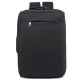 Breathable Casual Backpack for Notebooks and Tablets - Large Capacity - Brown - Front View