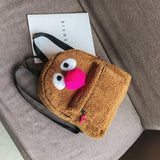 Girls' Plush Bird Backpack - Compact and Cute - 45-Degree Angle