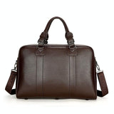 Large Leather Gym & Travel Bag - Spacious & Stylish - Rear View