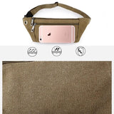 Versatile Canvas Shoulder Bag - Brown