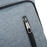 Stylish Notebook Tablet Backpack - Spacious & Casual - Brown - Top-Down View