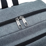 Stylish Notebook Tablet Backpack - Spacious & Casual - Brown - 45-Degree Angle