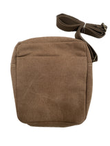 FIB Explorer Canvas Cross Body Travel Bag - Khaki - 45-Degree Angle