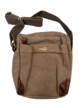 FIB Explorer Canvas Cross Body Travel Bag - Khaki - Rear View