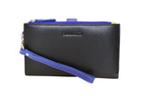 Giannotti Womens Rainbow Wrist Wallet Ladies Wristlet Cardholder Purse - Blue - Side View