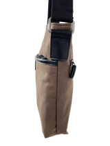 FIB Byron Canvas Sling Bag Shoulder Travel Cross Body - Brown - Extra Image