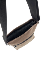 FIB Byron Canvas Sling Bag Shoulder Travel Cross Body - Brown - Extra Image