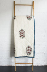 Gulbahar Quilt - Ruby (Queen - 210 cm x 210 cm) - Side View