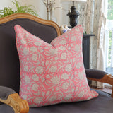 Kolka Pastel Pink Decorative Soft Cotton Voile Decorative Cushion - Pink - Front View