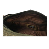 FIB Canvas Bum Bag w Belt Wallet Waist Pouch Travel Mobile Phone Military - Khaki - Side View