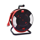 Wurth Heavy Duty 30m Power Extension Cable Reel with 4 Sockets and Thermal Protection - Front View