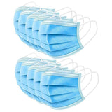 100x Disposable Surgical Face Mask Dust Mouth Guard 3 Ply Air Purifying - Top-Down View