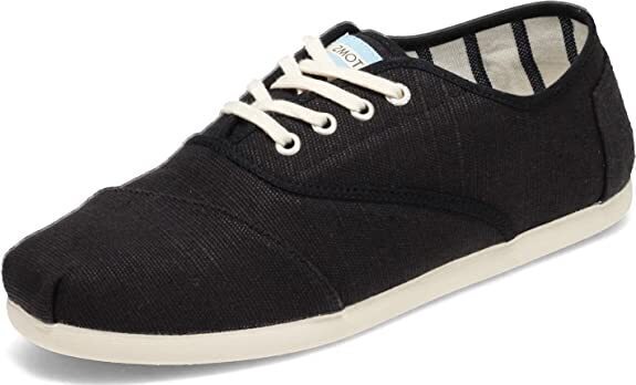TOMS Heritage Men's Black Canvas Low-Top Sneakers - Size 12