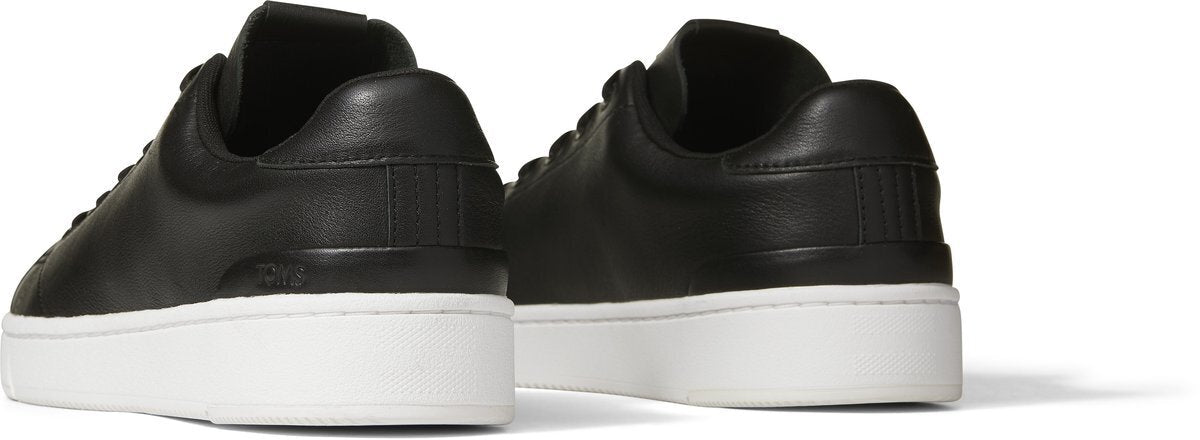 TOMS TRVL LITE 2.0 Leather Low Top Sneakers for Men - Black - Size US 8