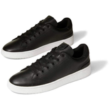 TOMS Men's TRVL LITE 2.0 Leather Low Top Sneakers - Black - Size US 9 - Close-Up Angle