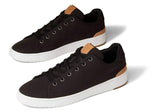 TOMS Men's TRVL LITE 2.0 Low Canvas Sneakers - Black - Size US 9 - Top-Down View