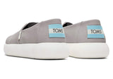 TOMS Womens Canvas Slip On Shoes Sneakers Flats Alpargata Espadrilles - Grey - US 9 - 45-Degree Angle