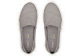 TOMS Womens Canvas Slip On Shoes Sneakers Flats Alpargata Espadrilles - Grey - US 9 - Rear View