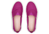 TOMS Womens Canvas Slip On Shoes Sneakers Flats Platform Espadrilles - Fuchsia Pink - US 9 - Close-Up Angle