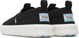 TOMS Mens Canvas Slip On Shoes Casual Sneakers Breathable Espadrilles - Black - US 8 - 45-Degree Angle