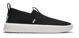TOMS Mens Canvas Slip On Shoes Casual Sneakers Breathable Espadrilles - Black - US 9 - Front View