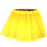 Yellow Tulle Ballerina Tutu – Small, 3-Layer Children’s Costume Skirt Australia Day - Front View
