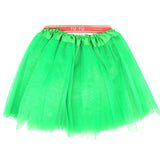2x Tulle Ballerina Tutu – Small, 3-Layer Children’s Costume Skirt - Yellow & Green Australia Day - Top-Down View