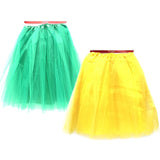 2x Yellow Tulle Ballerina Tutu – Large, Perfect for Costumes, Dance, and Events Australia Day - Front View