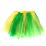 Green and Gold Yellow Adult Tutu Cheer Australia Day Medium Size, 40cm Length Adjustable