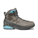 Scarpa Womens Cyclone Gore-Tex Vibram Sole Boots Hiking Trekking Shoes - Grey/Arctic - EU 38 - Top-Down View